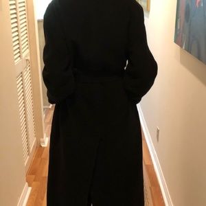 Jil Sander black cashmere coat